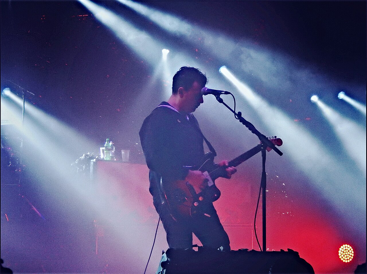 James Dean Bradfield of Manic Street Preachers performing a song from This Is My Truth Tell Me Yours.
