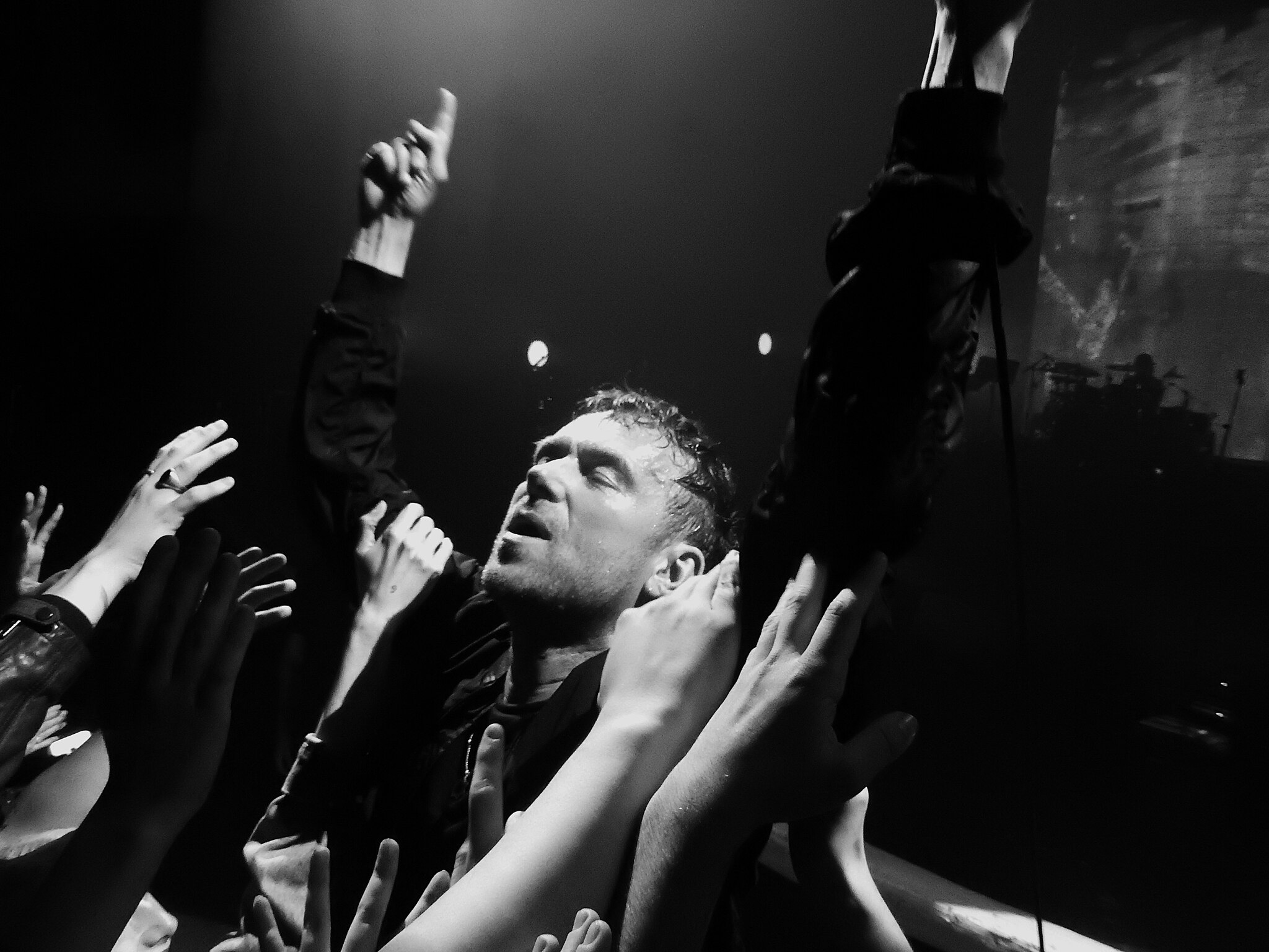 Damon Albarn of Gorillaz performs live.
