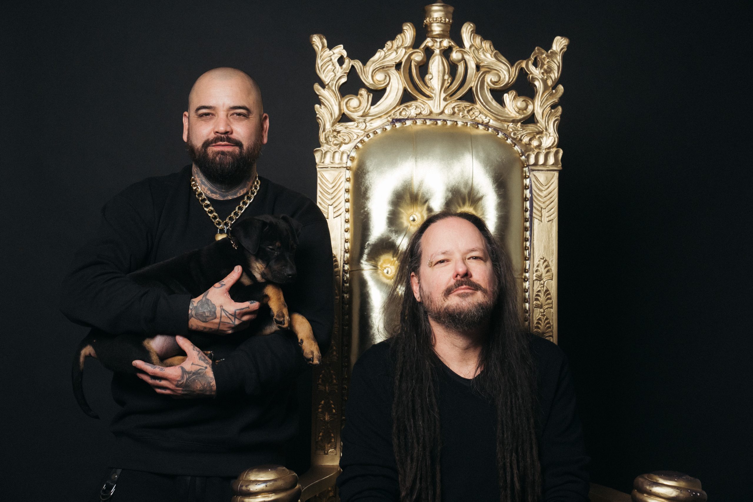 Jonathan Davis of Korn Freak on a Leash pet accessories